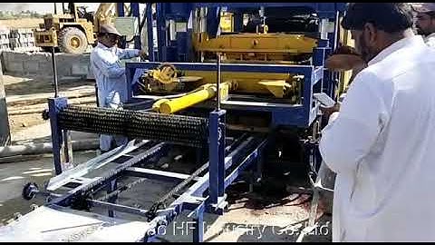 Qingdao HF QT6-15 block making machine in Pakistan