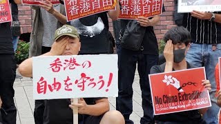 「香港頑張れ！」東京でも支持集会| ニュース | 日本 | 香港反送中