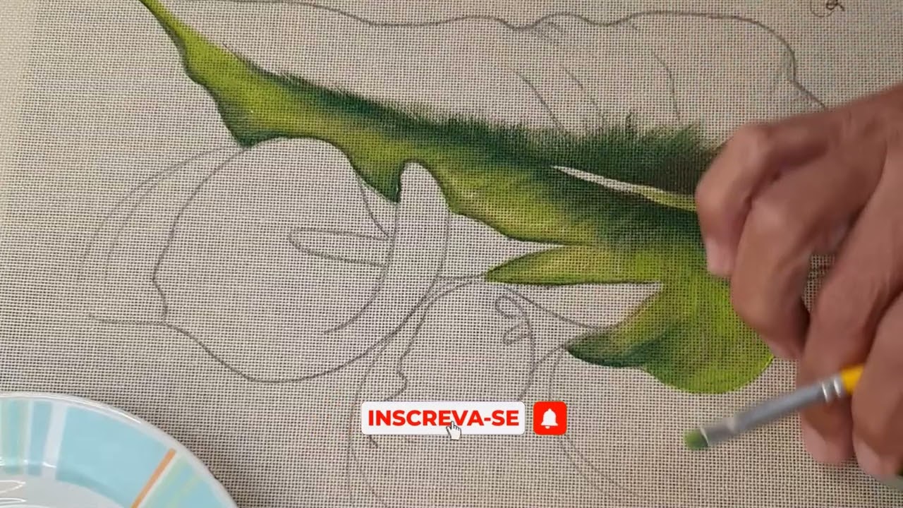 Roberto Ferreira - Como Pintar Copo de Leite - Parte 1