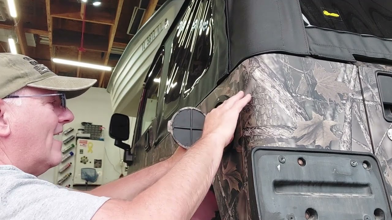 Fuel Fill Door for Jeep TJ an Easy Install DIY Fast Gas Door Gas Filler