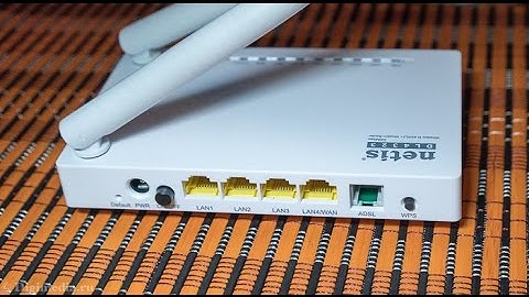 configuration  netis DL4323 adsl