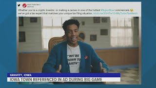 Gravity, Iowa? Town of 154 name-dropped in Super Bowl ad