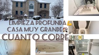 LIMPIEZA PROFUNDA DE UNA CASA GRANDE Y CUANTO COBRE