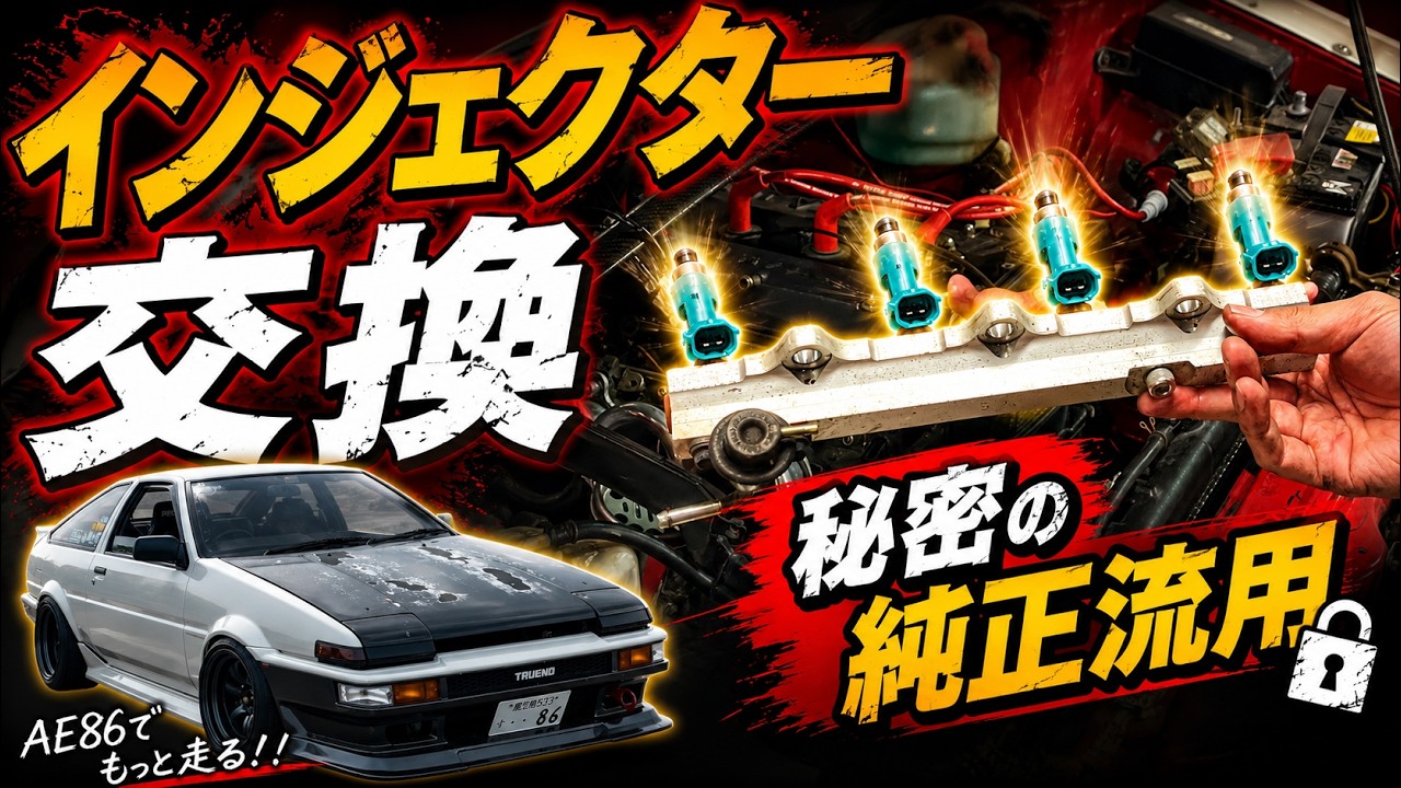 AE86 Injector Replacement | Performance Upgrade via OEM Parts Swap