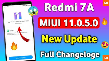 Redmi 7A Miui 11.0.5.0 New Update Rollout | Redmi 7A New Update Rollout