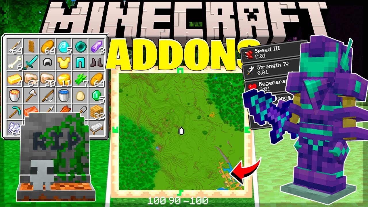🔥TOP 5 ADDONS SURVIVAL para o SEU MINECRAFT MCPE/BEDROCK 1.21+🔥