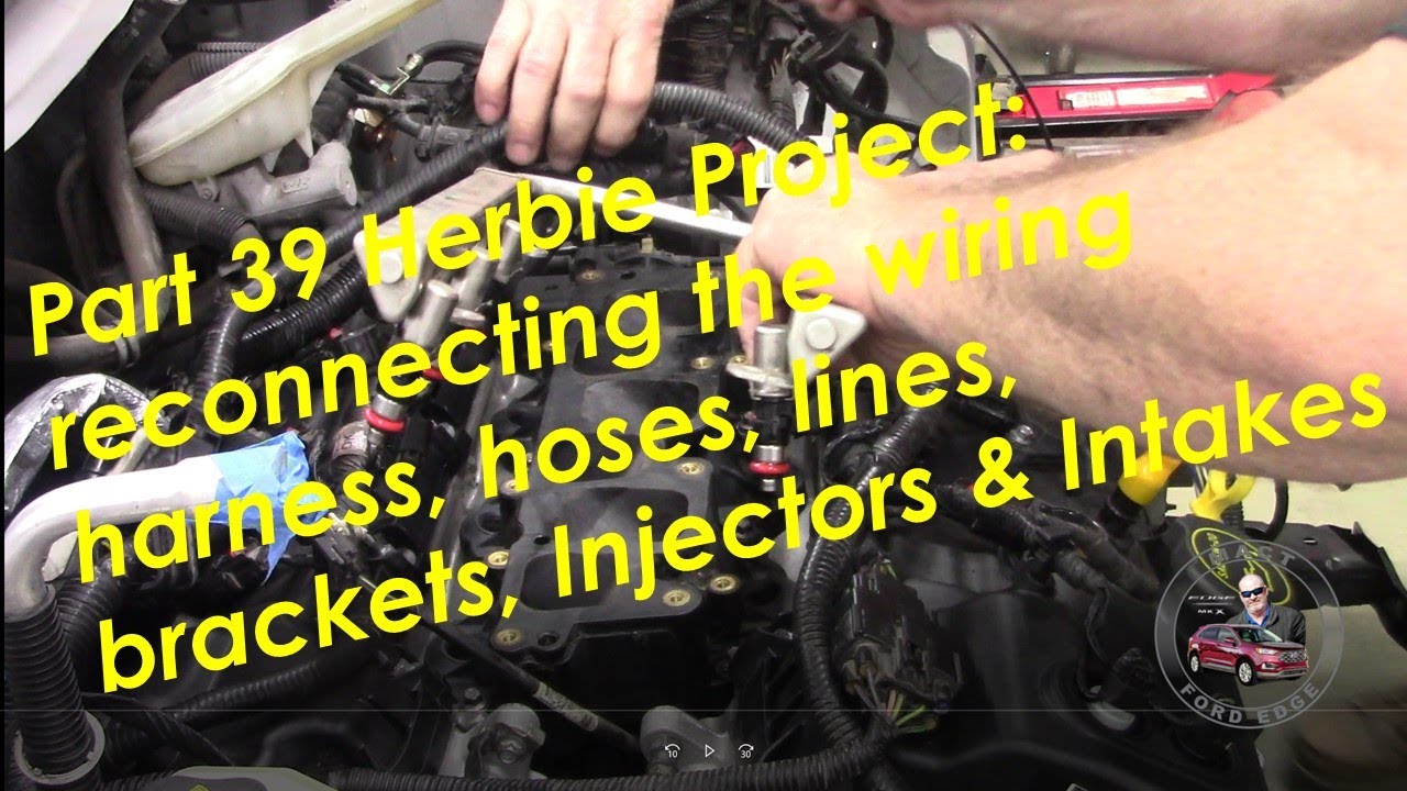 Part 39 Herbie Project: reconnecting the wiring harness, hoses, lines ...