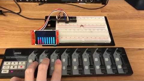 Controlling an ILI9341 TFT LCD with MIDI using Teensy