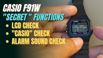 Casio F91W Secret Function and Tips - LCD Check, Casio, Alarm Sound Check F91 F-91W