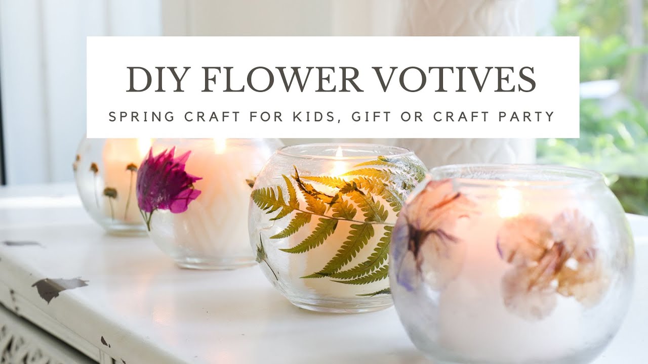 How to Make Dried Flower Candle Jar Lanterns (Pressed Flower Crafts) ~  Homestead and Chill