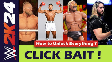 WWE 2k24 How to Unlock Everything Videos are a TRAP