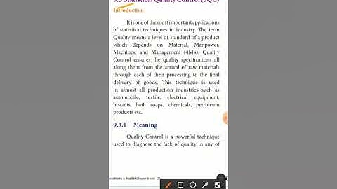 12th business mathematics and statistics 9.3 statistical quality control