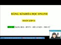 ĐĂNG KÍ KHÓA HỌC TOÁN ONLINE LỚP 11 - THẦY Nguyễn Quốc Chí