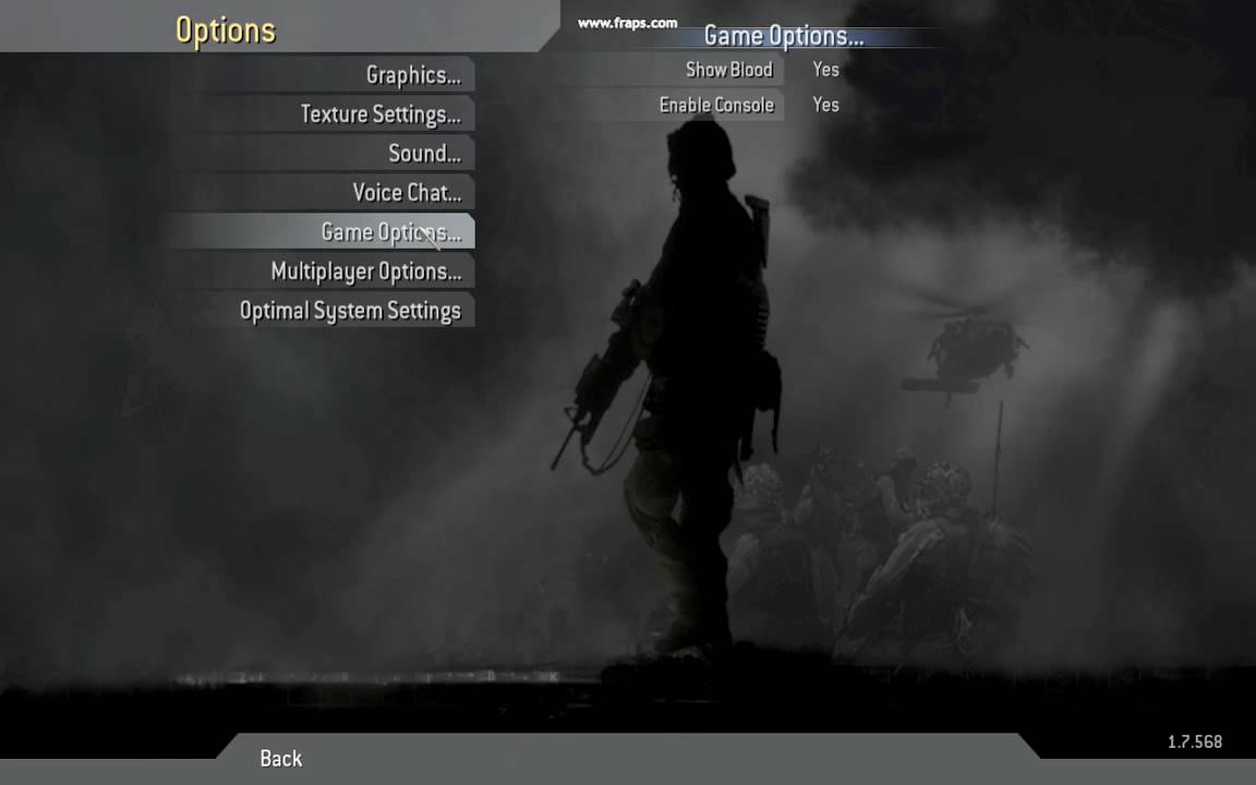 CoD 4 Windows XP Settings - 