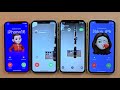 IPhone XR Vs IPhone 11 Vs IPhone 12 Incoming Call Facetime Outgoing Call Same Time 
