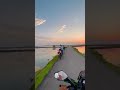 Bike ride to andulpota 😍😍 Sunset vibes and happy times ❤️ #sunset #roadtrip #bikeride #andulpota