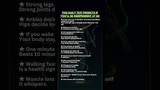 Daily Movement Test: Can You Stay Independent at 80?