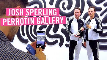 JOSH SPERLING’S ART FROM PARIS TO LOUIS VUITTON’S LONDON STORE (Perrotin Gallery Opening)