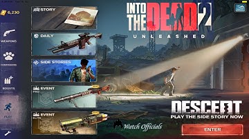 Into The Dead 2 Unleashed | DESCENT SIDE STORY | 4K iPad Game | Watch Officials |