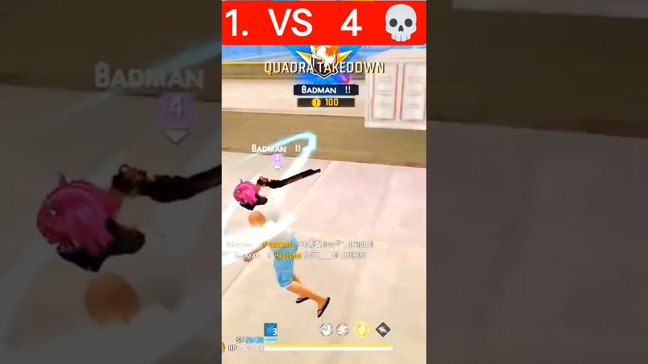 best 1vs 4 💀    1vs4Clutch