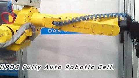 Fanuc robot work with HPDC machine.