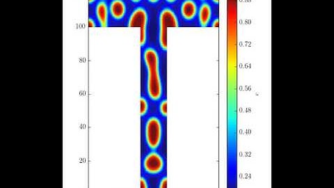 FiPy Cahn-Hilliard T-shape -- Phase Field Hackathon