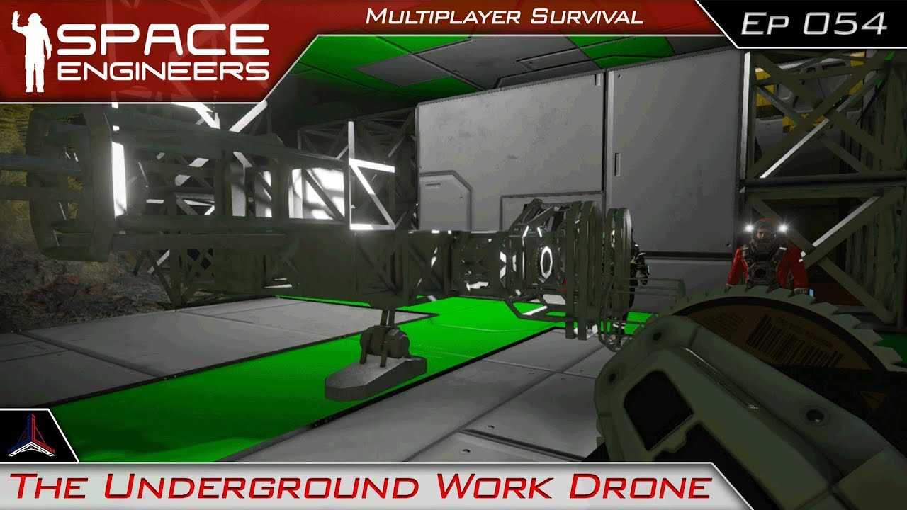 Underground Work Drone | Space Engineers Multiplayer Survival Video ...