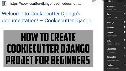 How to create Cookiecutter Django projects for beginner