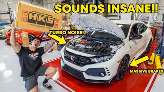 Going ALL In With the Civic Type R | JDM HKS Dry Carbon Intake Install & MORE!