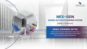 Nex-Gen Raised Access Floor System (1200 x 1200 mm) For Data Centers
