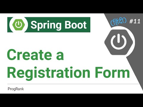 Spring Boot Tutorial [Hindi] | Create a Spring Boot Registration Form | #11