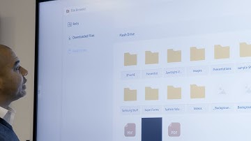 How to import from a USB on the Samsung Interactive Pro
