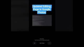 Updated Editing Page in Google Photos #pixel #ytcreate #shorts #googlephotos #android #ios #iphone