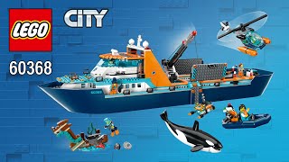 LEGO® City Arctic Explorer Ship (60368)[815 pcs] Step-by-Step Building Instructions @TopBrickBuilder