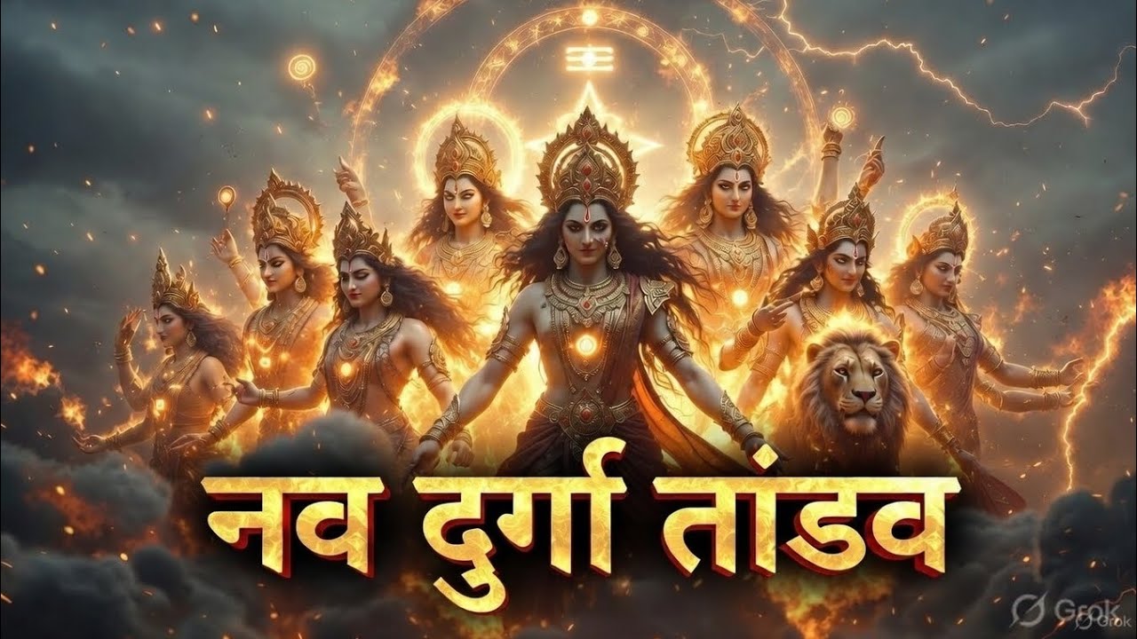 नव दुर्गा तांडव 🔥 | दुर्गा माता के नौ रूप | महाशक्ति का प्रचंड अवतार | Epic Bhakti Song