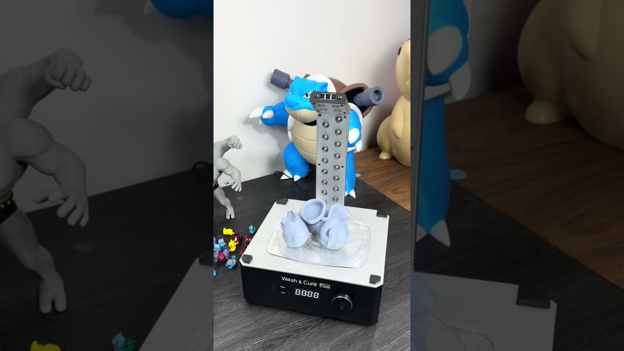 3D resin printed Blastoise kit to assemble: a detailed collectible model with separate parts, perfec