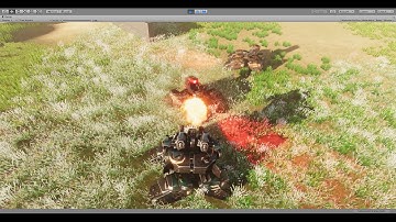 Unity: Positional damage shader applied!