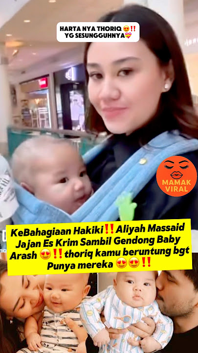 Aliyah Massaid carrying Arash in the mall causes a stir 😍‼️like an angel #trending #viralnews