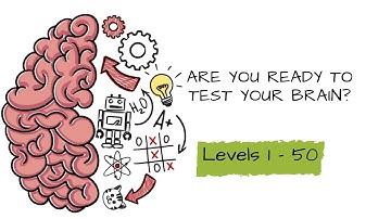 Brain test tricky puzzles level 1-50 / gameplay Walkthrough