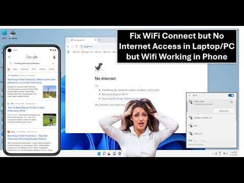 How to Fix WiFi Connected but No Internet Access in LaptopPC but Wifi Working in Phone