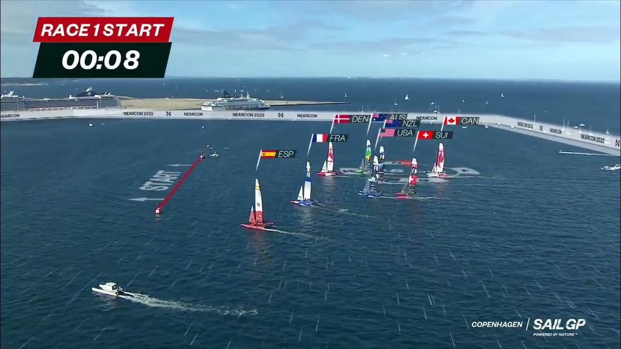 NZ win start Race 1 SailGP Copenhagen YouTube