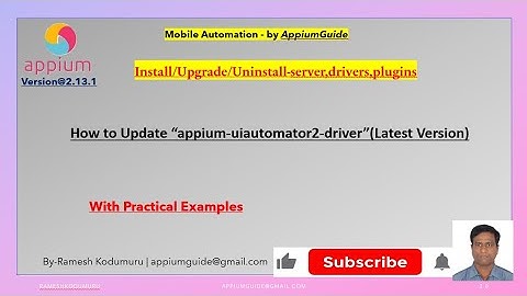 9.Step-by-Step Guide: Updating "appium-uiautomator2-driver" to the Latest Version