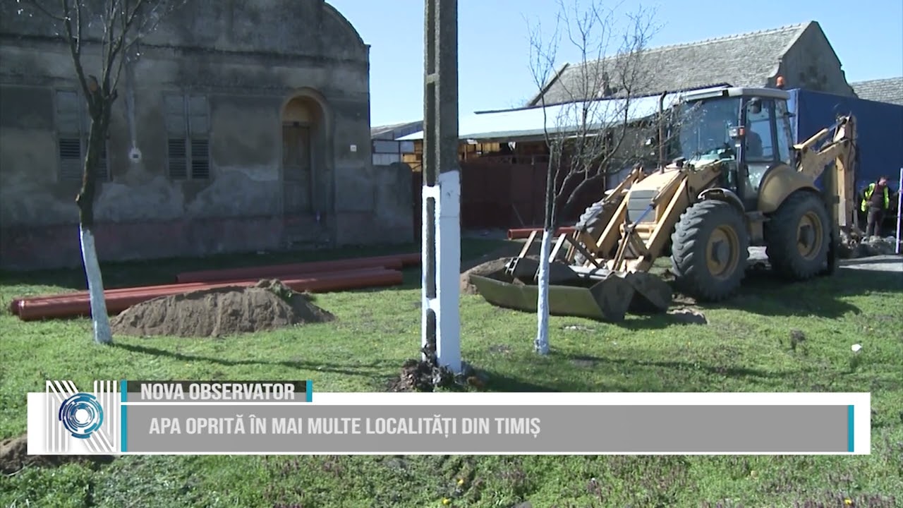 Apa oprită în mai multe localități din Timiș Apa oprită în mai multe localități din Timiș