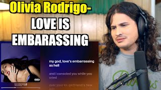 Vocal Coach Reacts to Olivia Rodrigo - love is embarrassing (GUTS Reaction) Resimi