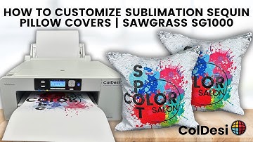 How to Customize Sublimation Sequin Pillow Covers | Sawgrass SG1000