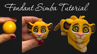 Simba - The Lion King - Fondant Simba Tutorial - How to make a Fondant Lion