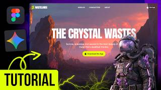 How I Design Futuristic Websites Using Figma + AI