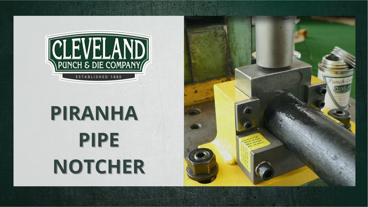 11/2" Schedule 40 Piranha Pipe Notcher YouTube