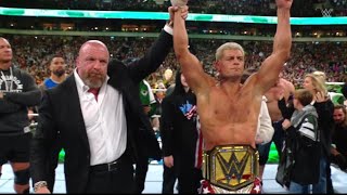 FULL MATCH: Roman Reigns vs Cody Rhodes WrestleMania WWE Universal Championship Front Row Highlights