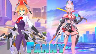 Fanny Valentines Hearts Afloat Skin VS Miss Kibou Aspirants Skin Comparison